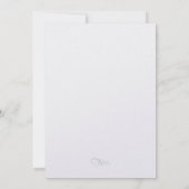 Invitation Bar Mitzvah Cuivre Sheen Argent Étoiles de David (Dos)