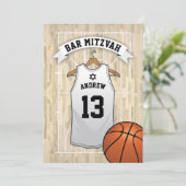 Invitation Bar Mitzvah de basket-ball moderne (Debout devant)