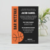 Invitation Bar Mitzvah de basketball (Debout devant)