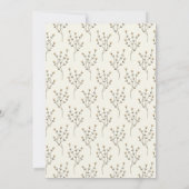 Invitation Bar Mitzvah de la Libellule Abeille Papillon Fleur (Dos)