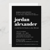 Invitation BAR MITZVAH easy (Devant / Derrière)