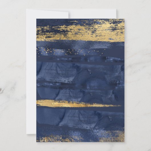 Invitation Bar Mitzvah élégant moderne (Dos)