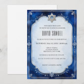 Invitation Bar Mitzvah Élégant Moderne (Devant / Derrière)