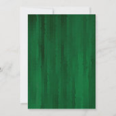 Invitation Bar Mitzvah Emerald Green Techno Streaks (Dos)