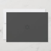 Invitation Bar Mitzvah Enregistrez la Date (Dos)