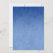 Invitation Bar Mitzvah Etoile Bleue Stylish de David Ombre (Dos)