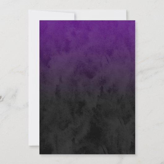 Invitation Bar Mitzvah Étoile violette élégante de David Ombr (Dos)