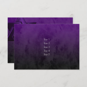 Invitation Bar Mitzvah Étoile violette élégante de David Ombr