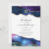Invitation Bar Mitzvah Galaxie Agate (Devant)