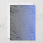 Invitation Bar Mitzvah Industrial Grunge Blue (Dos)