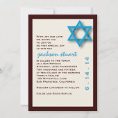 Invitation Bar Mitzvah Jackson (Devant)