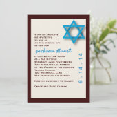 Invitation Bar Mitzvah Jackson (Debout devant)