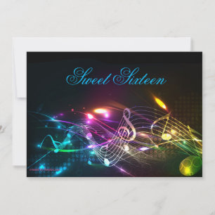 Invitation Bar Mitzvah, Lumières Néon Brillantes