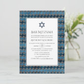 Invitation Bar Mitzvah maritime (Debout devant)