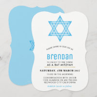BAR MITZVAH mignon étoile moderne d'interpolation