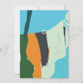 Invitation Bar Mitzvah Moderne Abstraite (Dos)