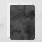Invitation BAR MITZVAH moody moderne moody noir aquarelle (Dos)