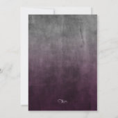Invitation Bar Mitzvah Ombre Grunge Plum (Dos)
