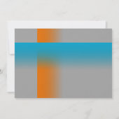 Invitation Bar Mitzvah Orange et Turquoise sur n'importe quel (Dos)