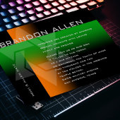 Invitation Bar Mitzvah orange et vert sur n'importe quelle co