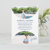 Invitation Bar Mitzvah Photo Moderne (Debout devant)