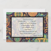 Invitation Bar Mitzvah Résumé Design coloré (Devant)