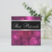 Invitation Bar Mitzvah Rose Chaud (Debout devant)
