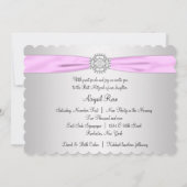 Invitation Bar Mitzvah Rose Fille (Dos)