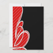 Invitation Bar Mitzvah Rouge Noir (Dos)