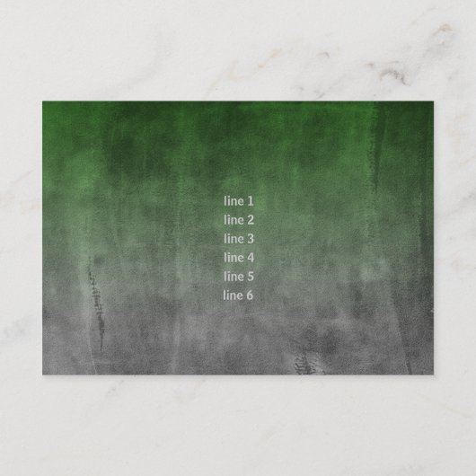 Invitation Bar Mitzvah Rugged Fade Green Réception (Dos)