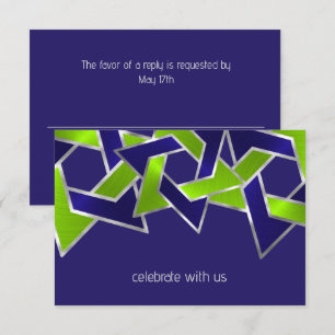 Invitation Bar Mitzvah Silver