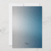 Invitation Bar Mitzvah Silver and Blue Invite (Dos)