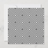 Invitation BAR MITZVAH simple typographie moderne gris gris (Dos)