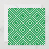 Invitation BAR MITZVAH simple typographie moderne kelly green (Dos)