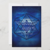 Invitation Bar Mitzvah Star de David Blue Space (Dos)