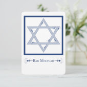 Invitation bar mitzvah (star de david elegance) (Debout devant)