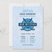 Invitation Bar Mitzvah Thème Hockey sur Glace (Devant)
