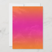 Invitation Bar Mitzvah Tropical Orange Rose (Dos)