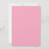 Invitation Bar Mitzvah tropicale rose et rouge (Dos)