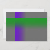 Invitation Bar Mitzvah violet et vert sur n'importe quelle co (Dos)