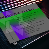 Invitation Bar Mitzvah violet et vert sur n'importe quelle co