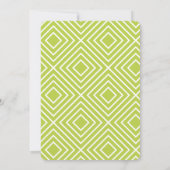 Invitation BAR MODERNE MITZVAH cool bold bloc marine citron v (Dos)