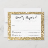 Invitation BAR MODERNE MITZVAH merci parties scintillant d'or (Devant)