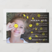 Invitation Bar moderne Mitzvah ou photo Bat mitzvah (Devant)