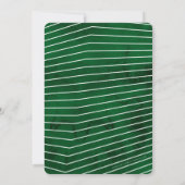 Invitation BAR MODERNE MITZVAH riche motif vert simple (Dos)