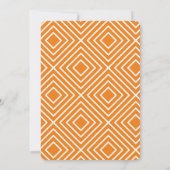 Invitation BAR MODERNE MITZVAH tendance bold bloc marine oran (Dos)