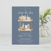 Invitation Bar moderne Panier Couples Douche (Debout devant)