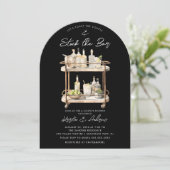 Invitation Bar moderne Panier Couples Douche (Debout devant)