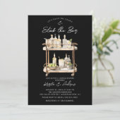 Invitation Bar moderne Panier Couples Douche (Debout devant)