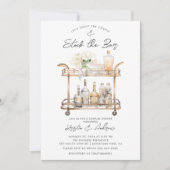 Invitation Bar moderne Panier Couples Douche (Devant)